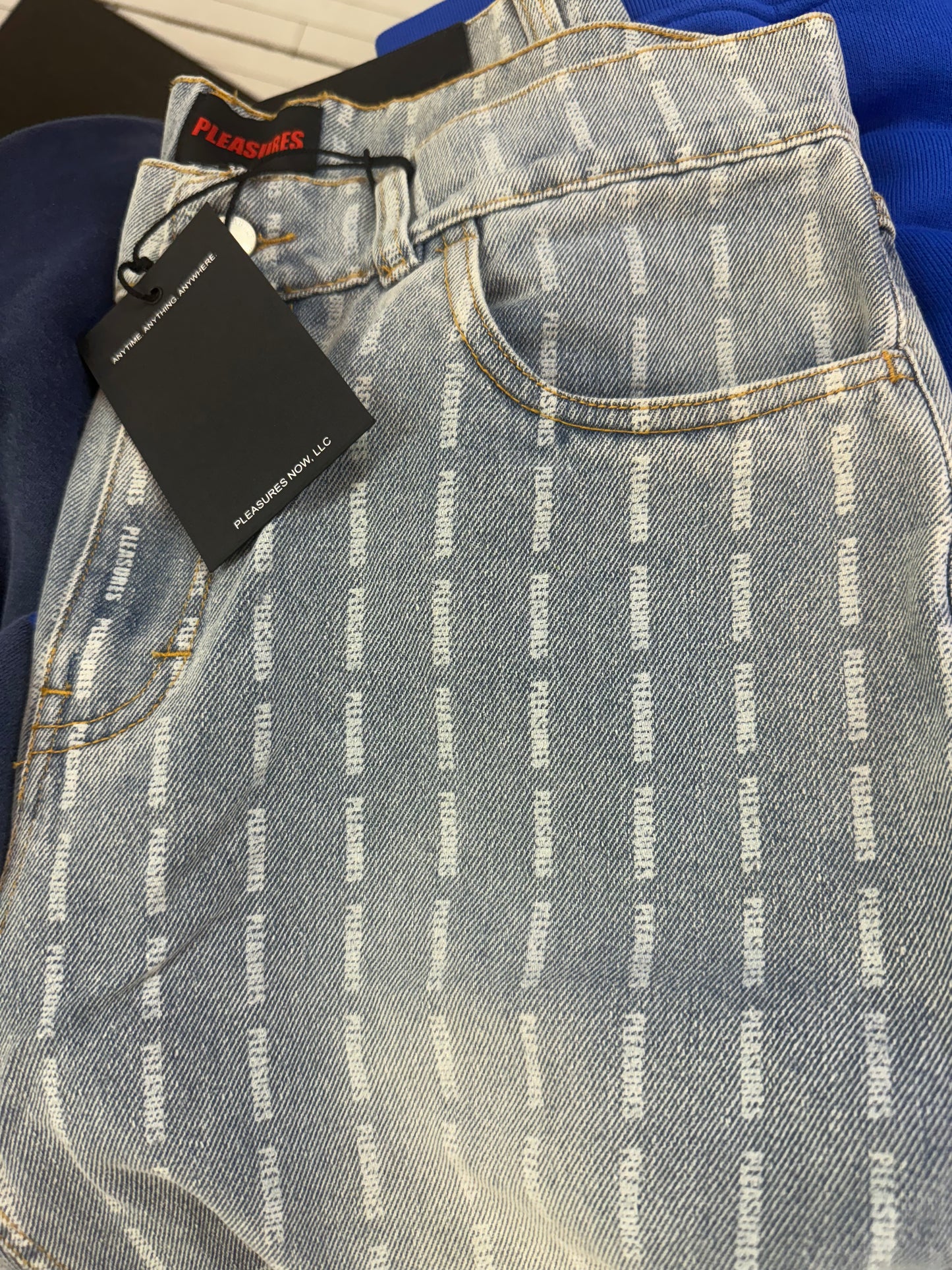 Pleasures IMPACT PINSTRIPE DENIM jeans size 30 & 32