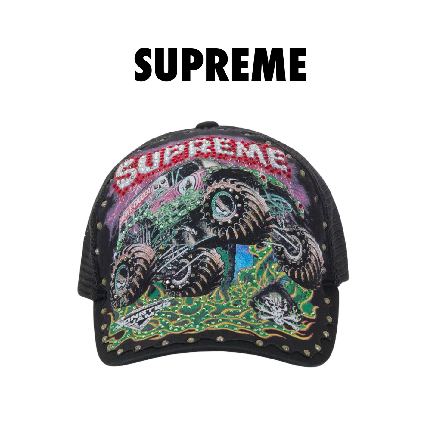 Supreme Grave Digger Mesh Back 5-Panel black