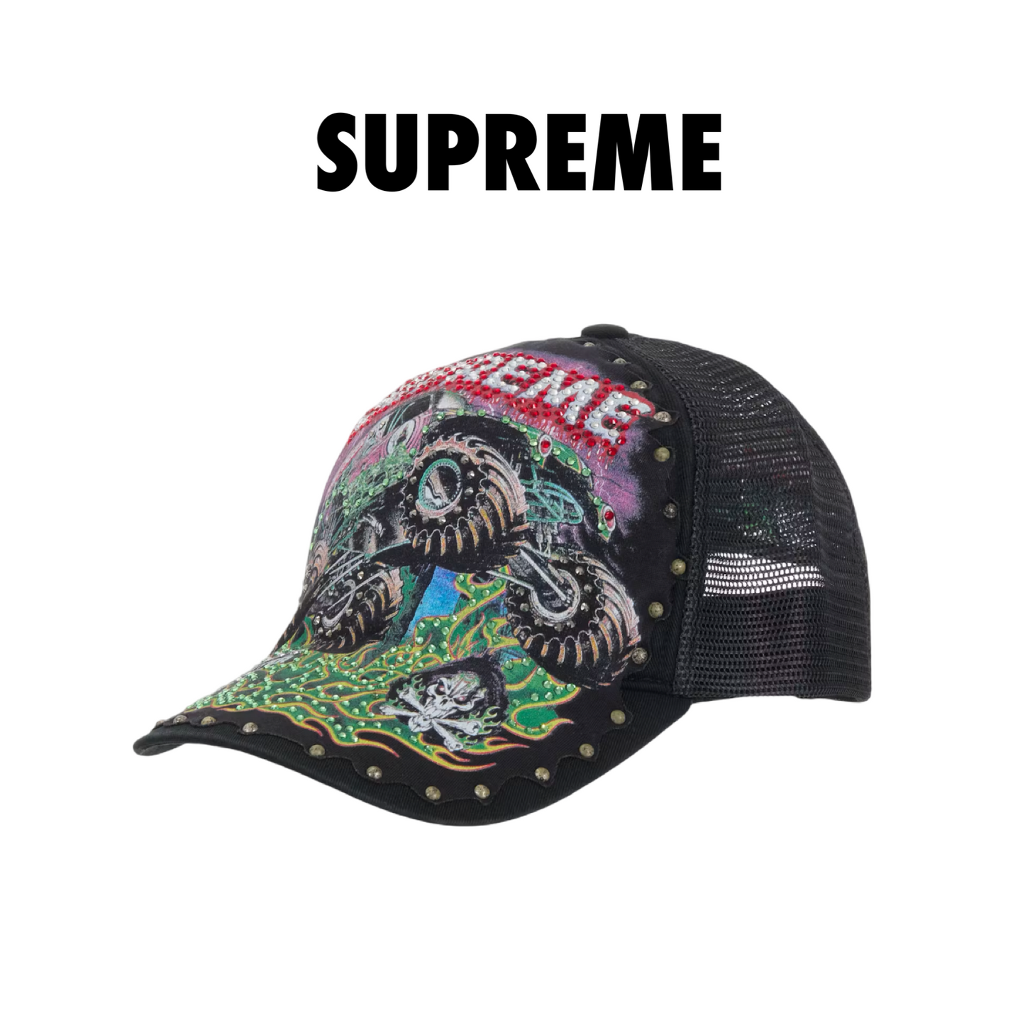 Supreme Grave Digger Mesh Back 5-Panel black