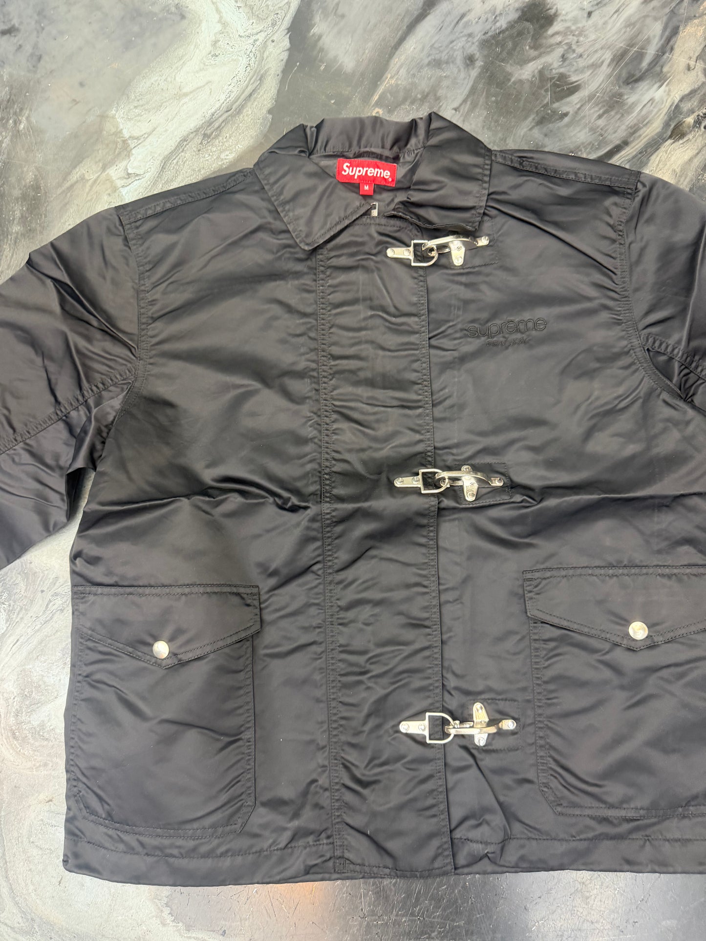 Supreme Nylon Turnout Jacket black 2018