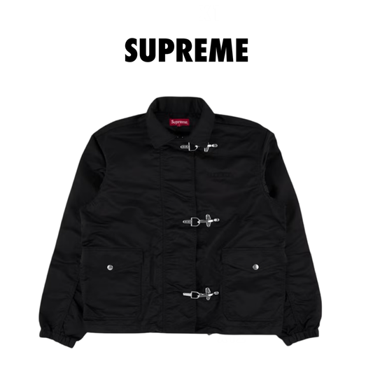 Supreme Nylon Turnout Jacket black 2018