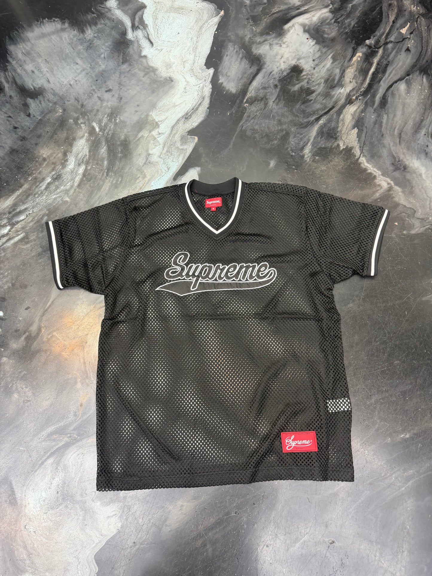 Supreme Mesh Baseball Top mesh black 2018