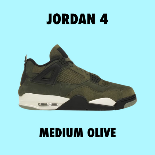 Jordan 4 Medium Olive
