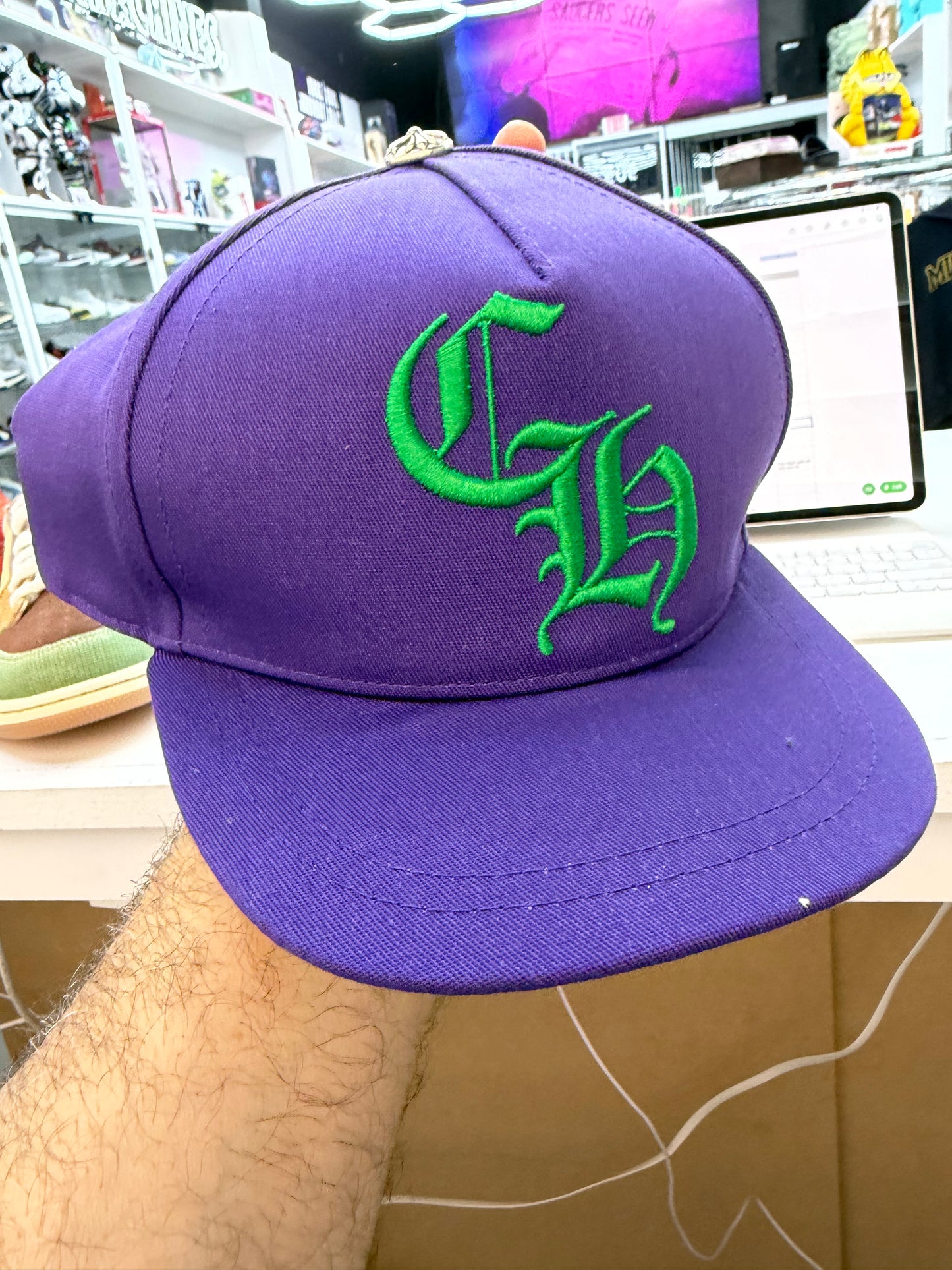 Chrome Hearts CH Baseball Cap purple