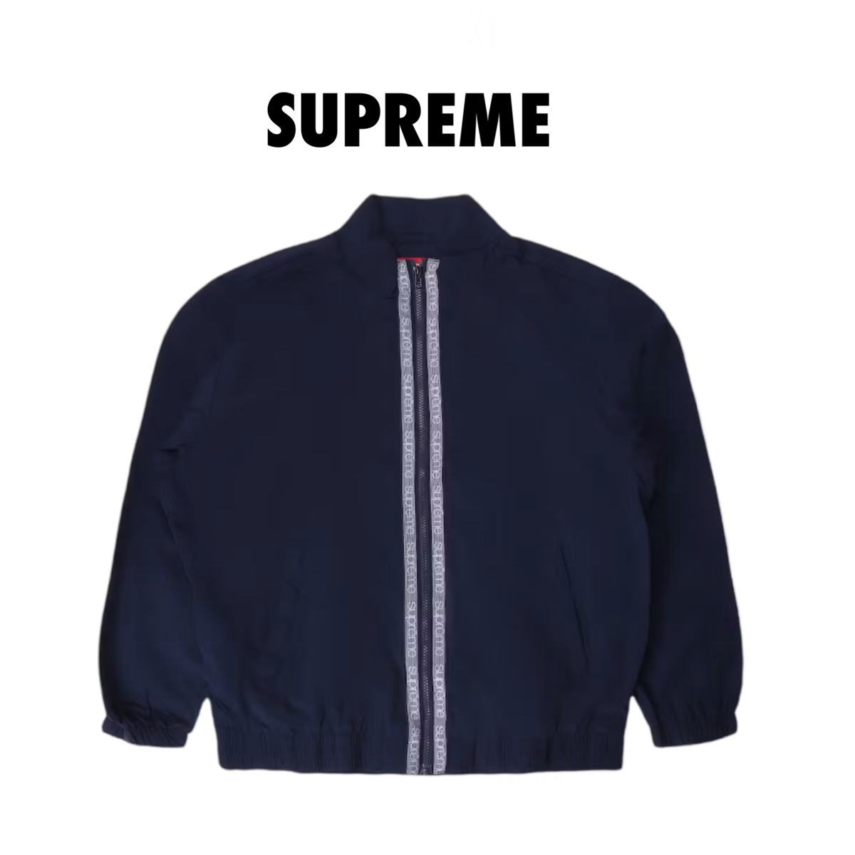 Supreme Classic Logo Taping Track Jacket navy 2018