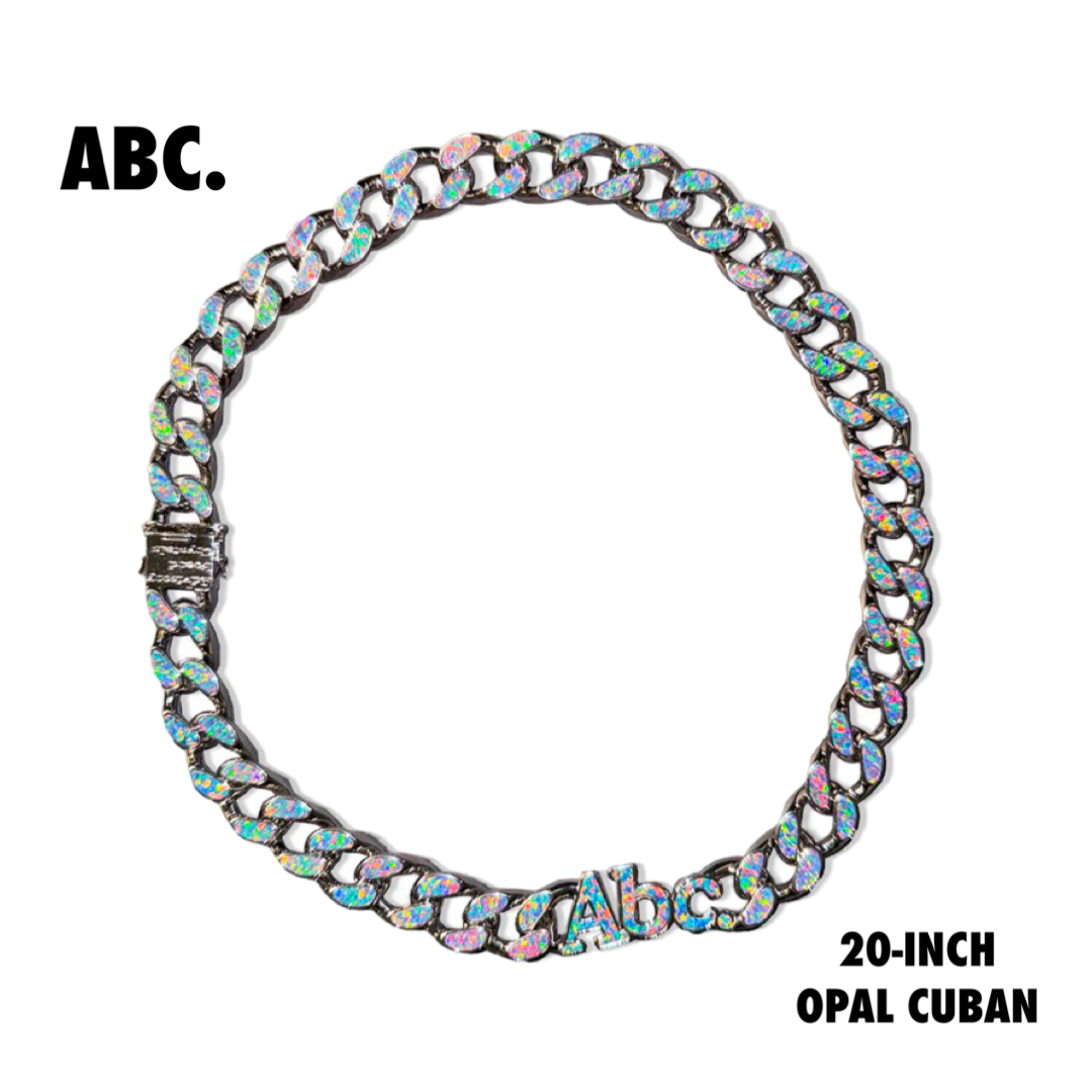 Advisory Board Crystals ABC. Opal Opal Opal Curb Link Necklace (multiverse blue) 20 inch