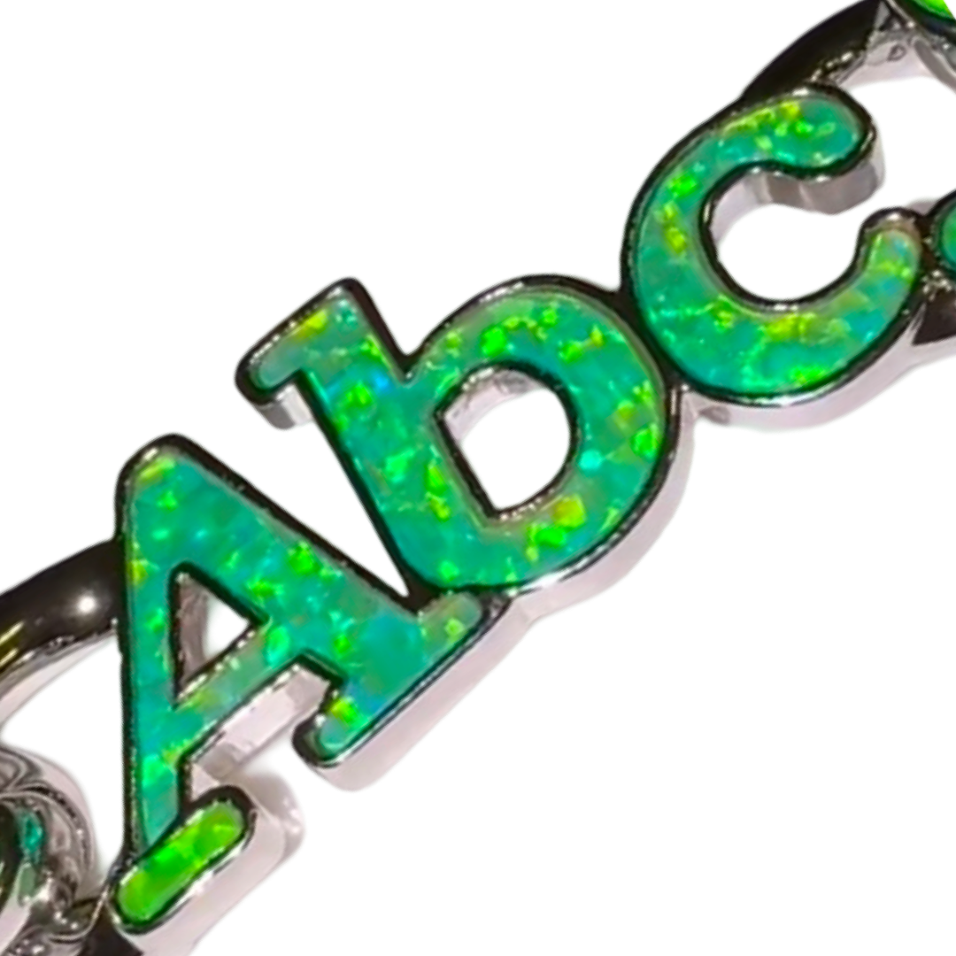 Advisory Board Crystals ABC. Opal Opal Opal Curb Link Necklace (Spring Bud) green 20 inch