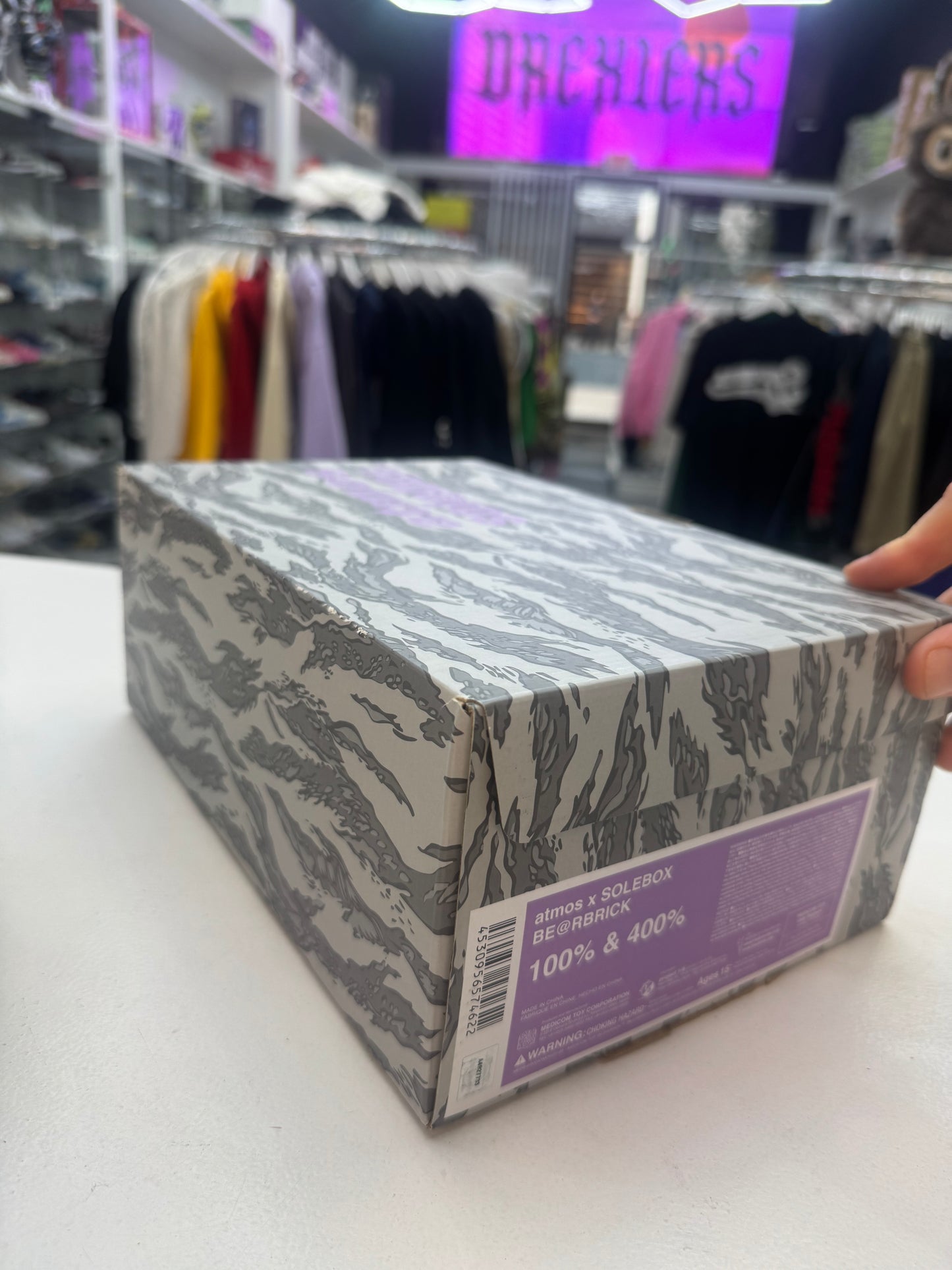 Bearbrick x Atmos x Solebox 100% & 400% Set
Grey