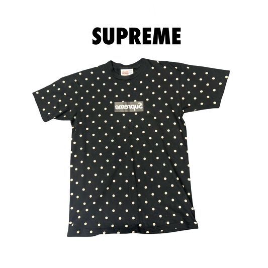 Supreme x Comme Des Garcons Black Polka Dot T-Shirt 2012
