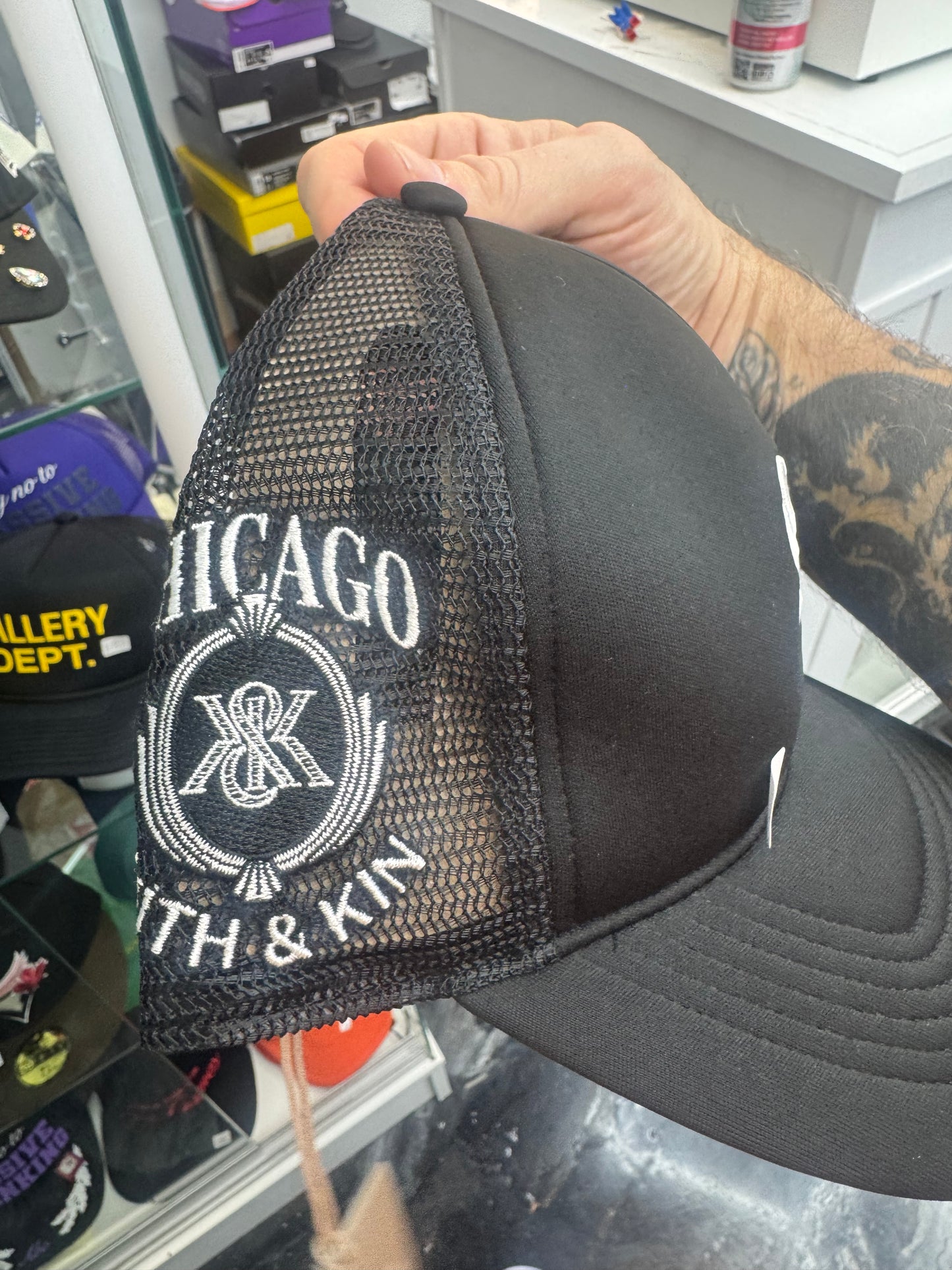 Kith x 47 Brand Chicago White Sox Nylon SL Hitch Snapback Black