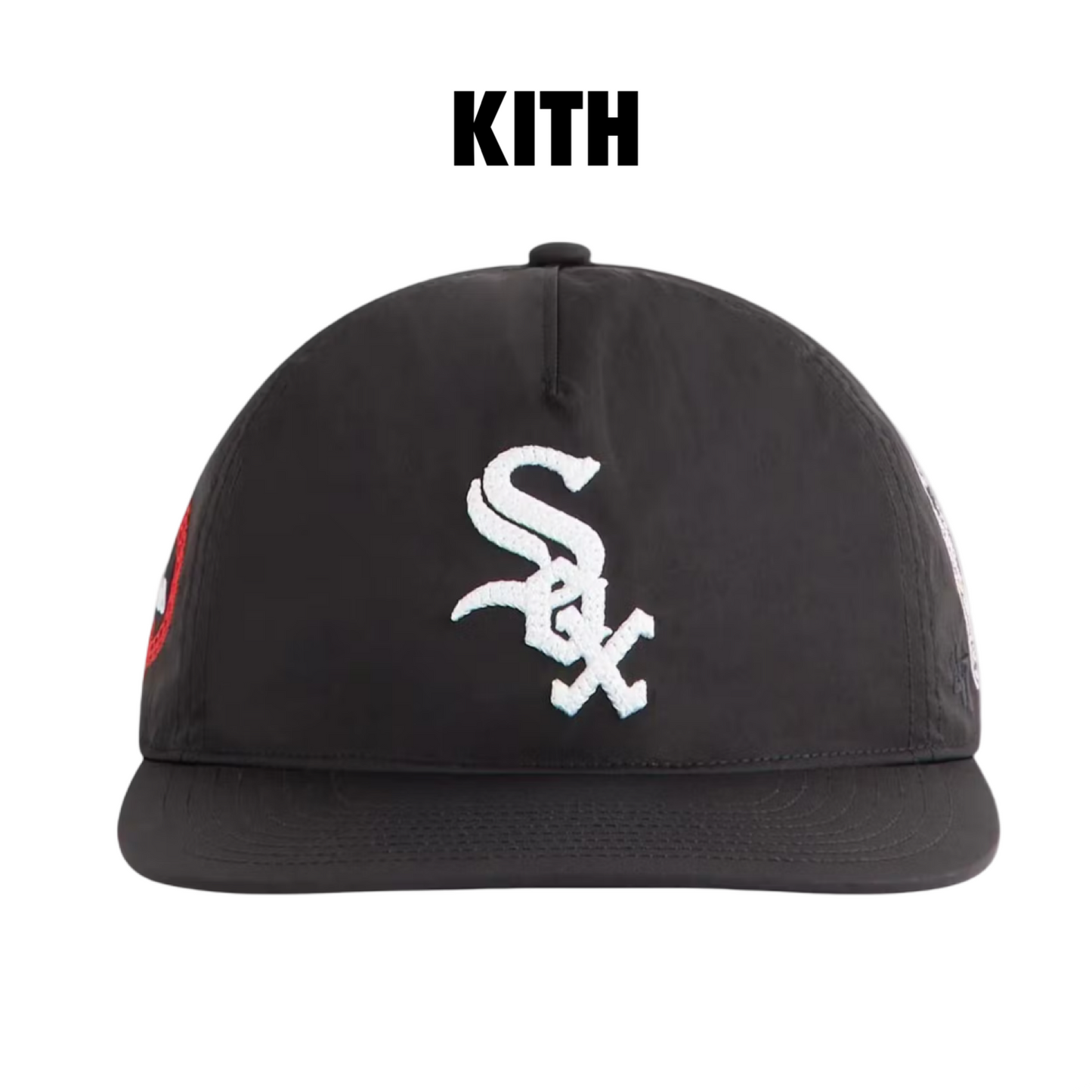 Kith x 47 Brand Chicago White Sox Nylon SL Hitch Snapback Black