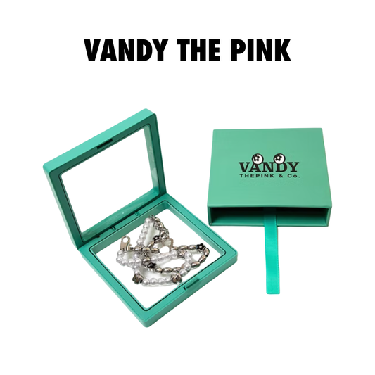 Vandythepink pearl and silver bracelet