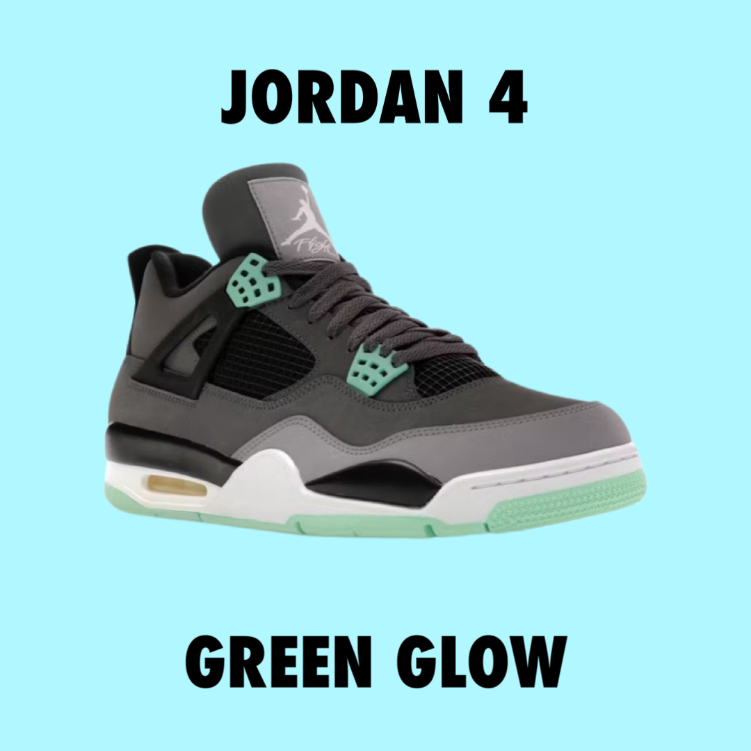 Jordan 4 Retro Green Glow
