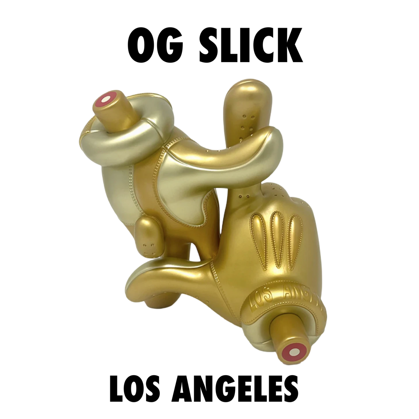OG SLICK LOS ANGELES BATTING GLOVES VINYL FCHAMPIONSHIP GOLD EDITION 059/200