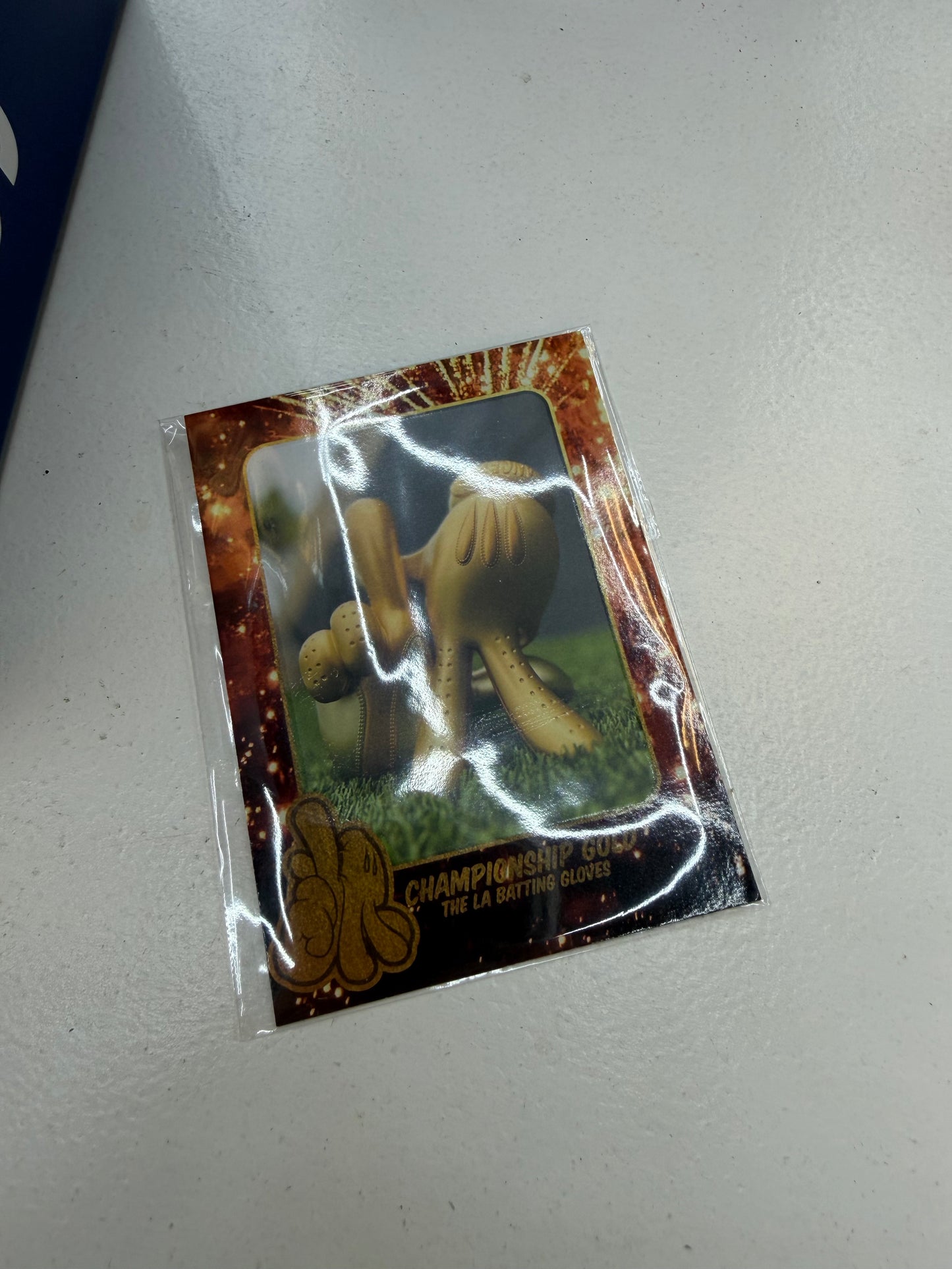 OG SLICK LOS ANGELES BATTING GLOVES VINYL FCHAMPIONSHIP GOLD EDITION 059/200