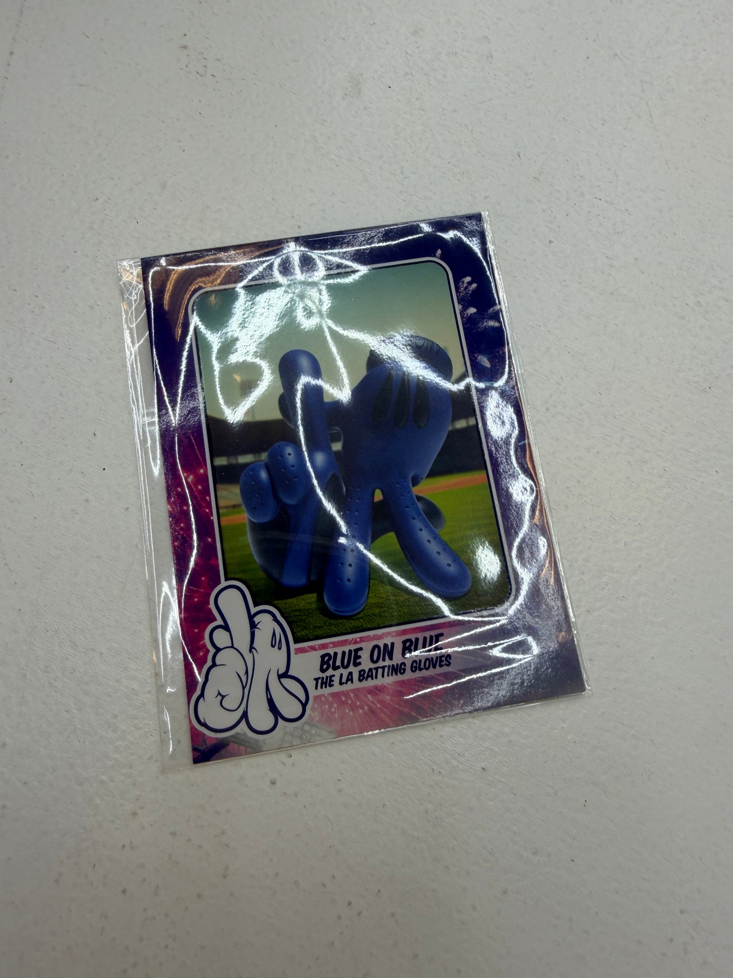 OG SLICK LA DODGERS HANDS BLUE on BLUE #/300 8" VINYL FIGURE BATTING GLOVES 2025