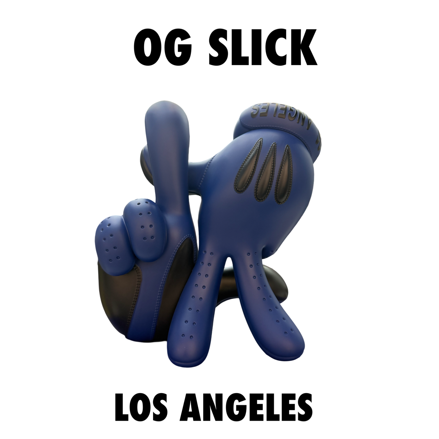 OG SLICK LA DODGERS HANDS BLUE on BLUE #/300 8" VINYL FIGURE BATTING GLOVES 2025