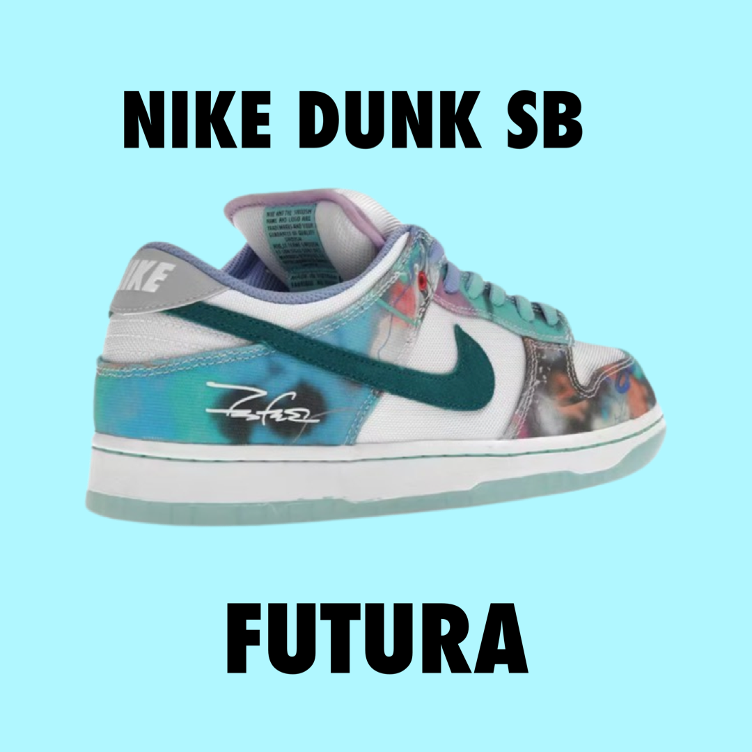 Nike SB Dunk Low
Futura Laboratories Bleached Aqua