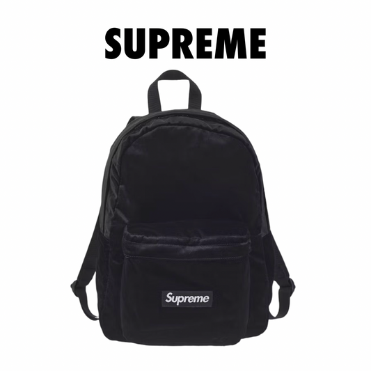 Supreme Velvet Backpack black