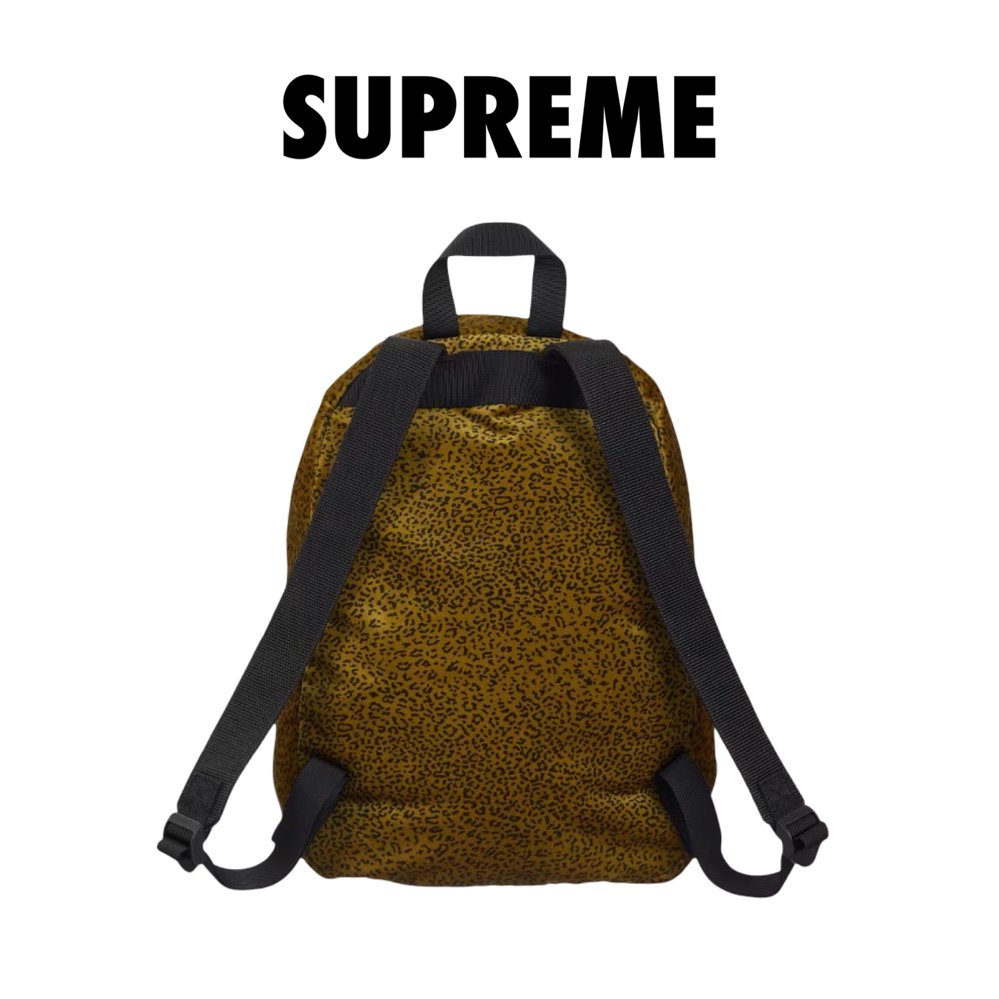 Supreme Velvet Backpack tan leopard