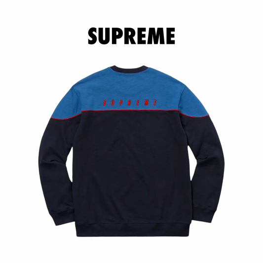 Supreme Yoke Piping L/S Top Navy 2018