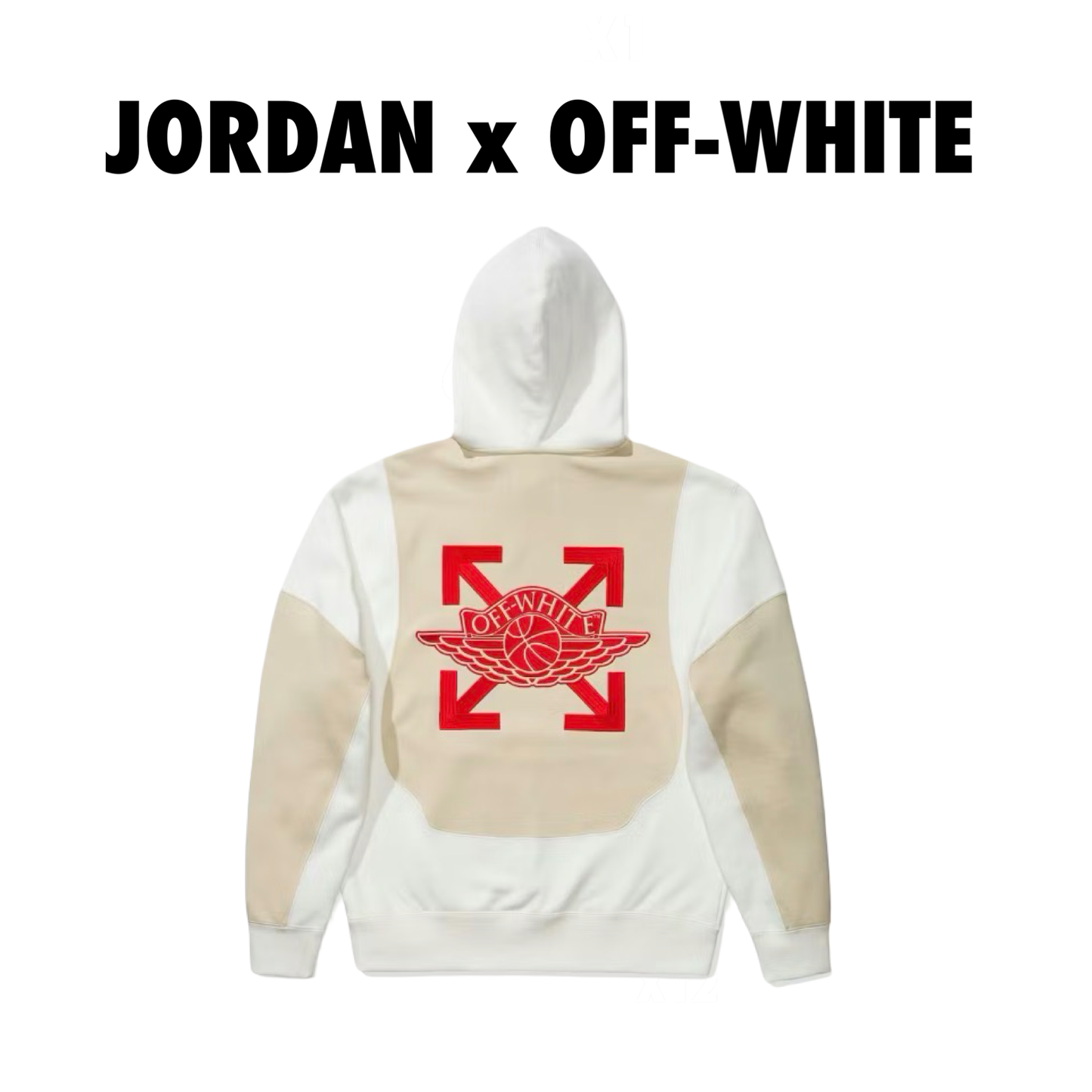 OFF-WHITE × Jordan Hoodie white
