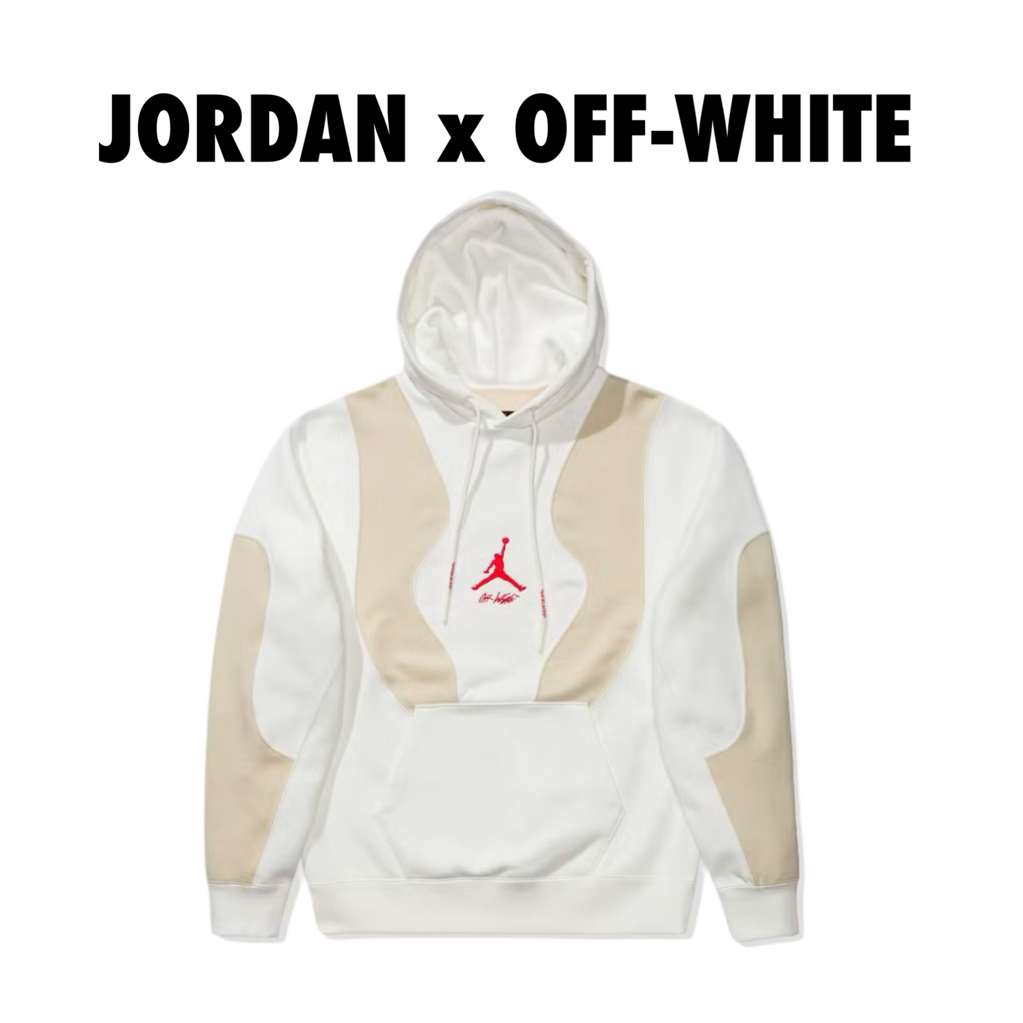 OFF-WHITE × Jordan Hoodie white