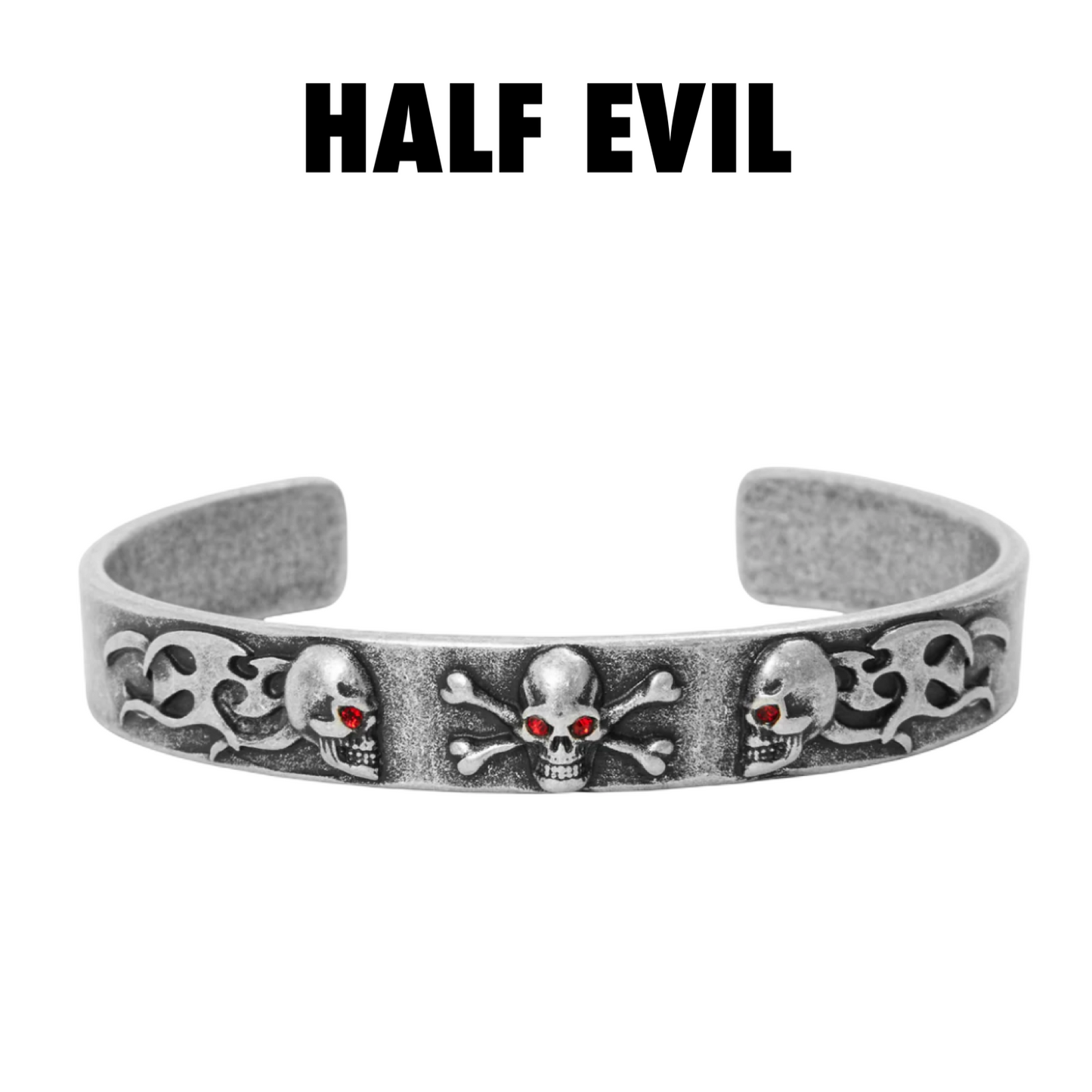 Half Evil PIRATE RUBY BANGLE