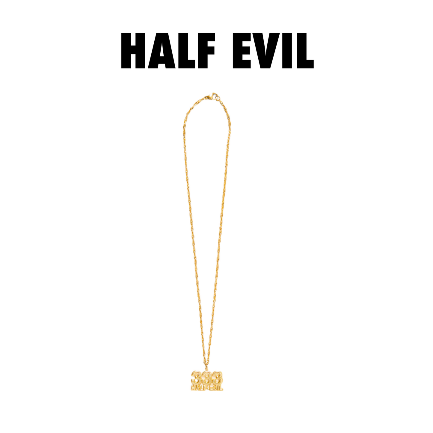Half Evil Gold LOGO CHAIN