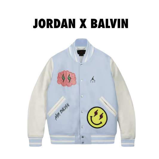 Jordan x J Balvin Varsity Jacket
White/Blue