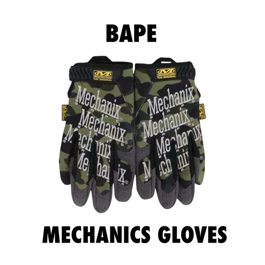 Bape Mechanics Gloves