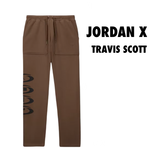 Jordan x Travis Scott Fleece Pants brown