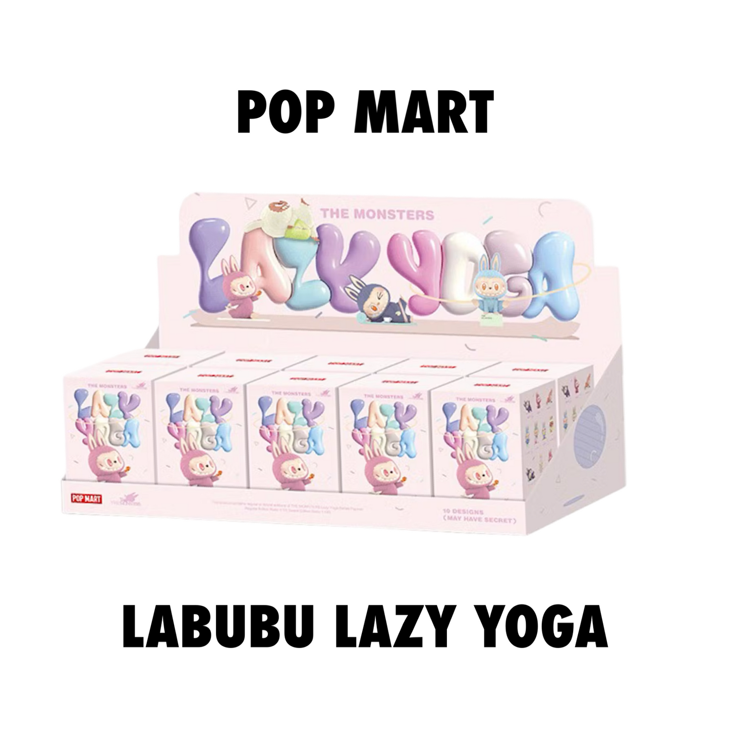Pop Mart Labubu The Monsters Lazy Yoga Series