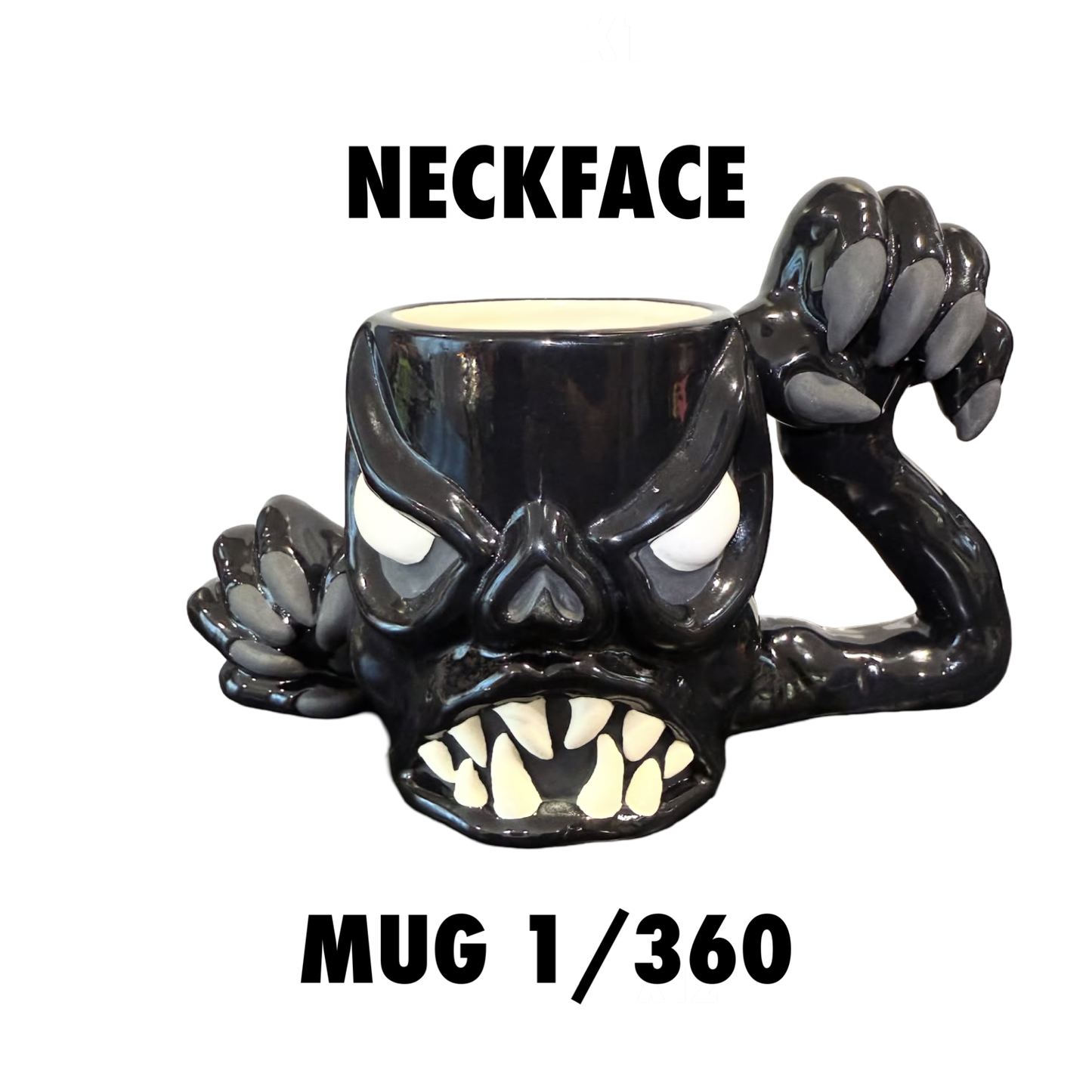 Nasty Neckface Neck Face Art Coffee A Mug Only A Mother Could Love Black