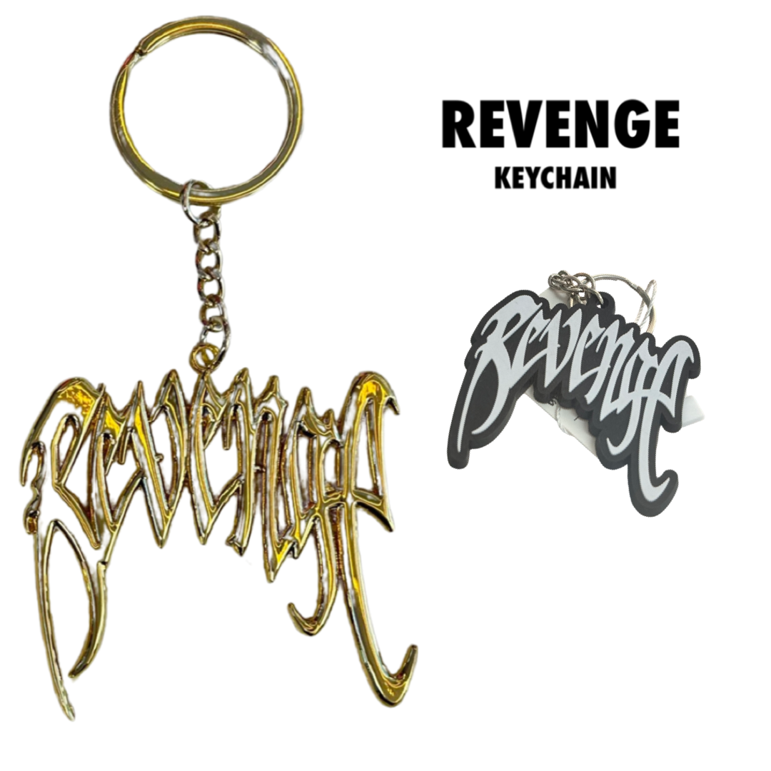 Revenge Keychain faux gold Plated