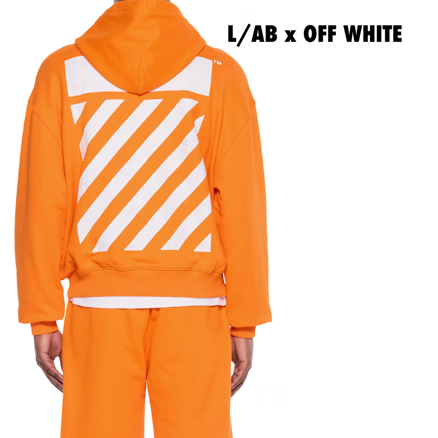 OFF-WHITE L/AB co Hoodie Orange