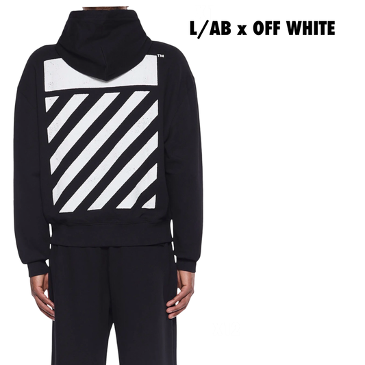 OFF-WHITE L/AB co Hoodie black