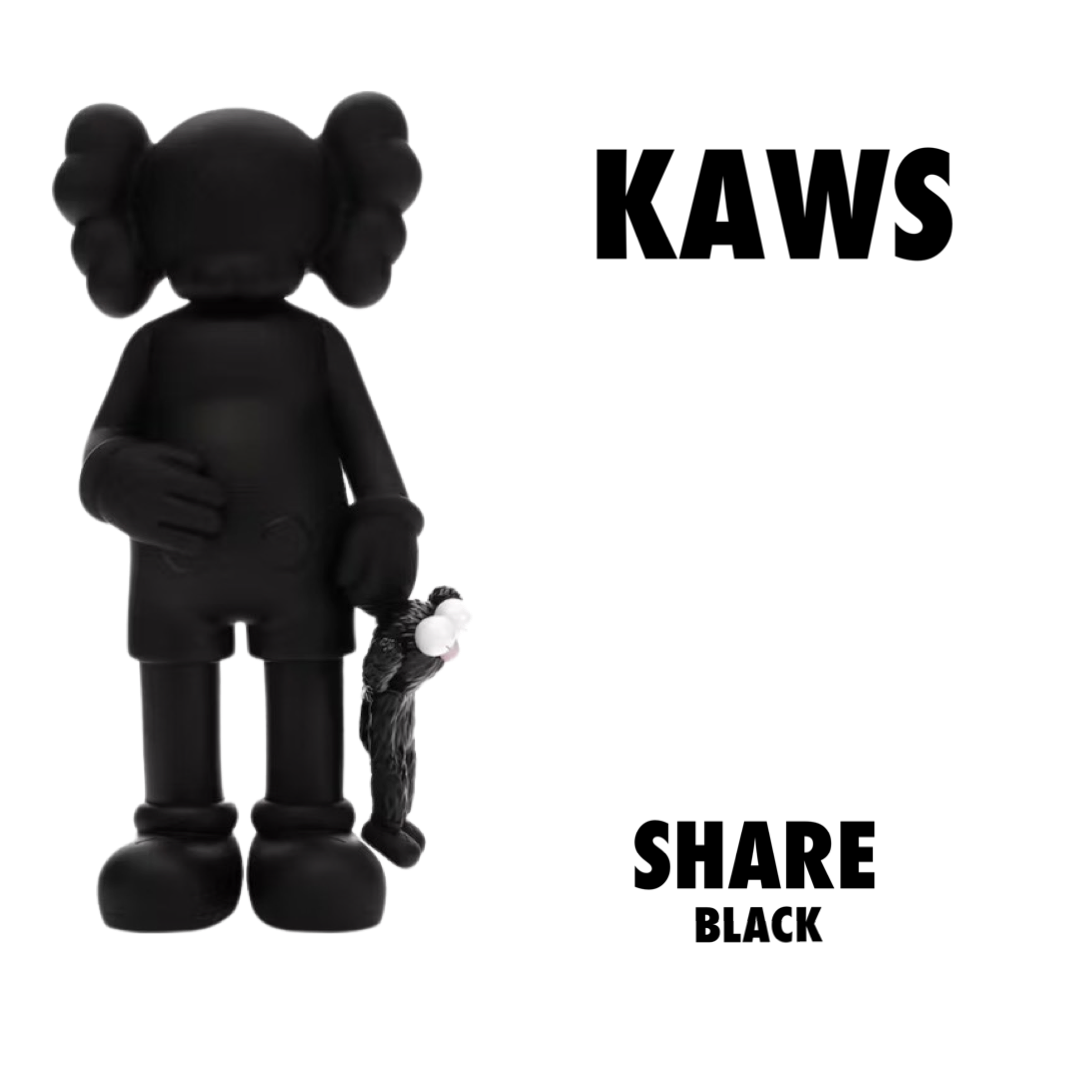 KAWS Share Vinyl Figure Black – Drexlers KAWS Share Vinyl Figure Black – Drexlers