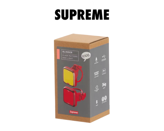 Supreme Knog Blinder Bicycle Lights (Set of 2) red