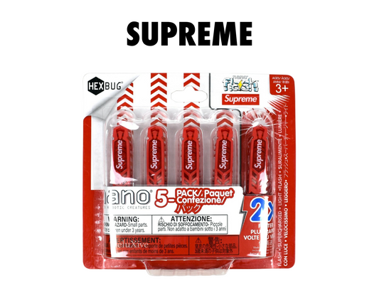 Supreme x HEXBUG Nano Red 5-Pack FW21