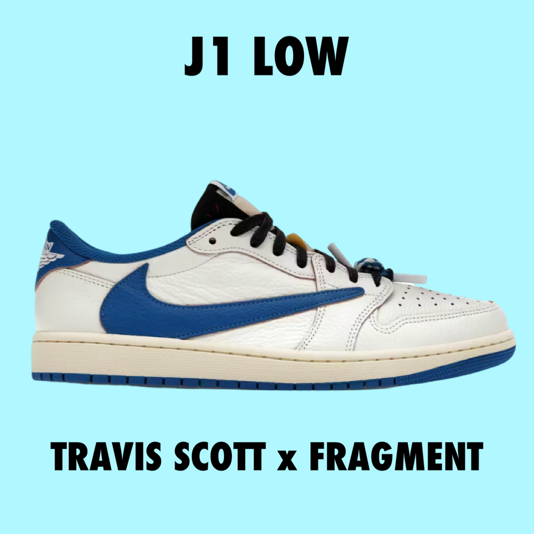 Jordan 1 Retro Low OG SP Fragment × Travis Scott Sail Military Blue