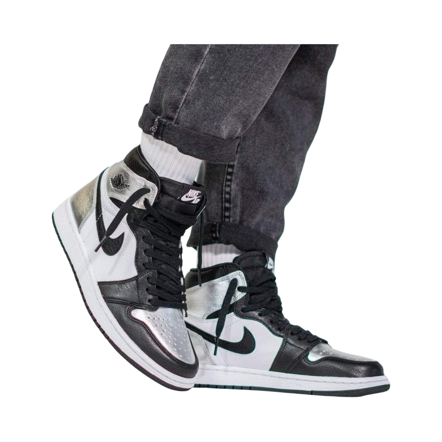 Jordan 1 High (W) Sillver Toe
