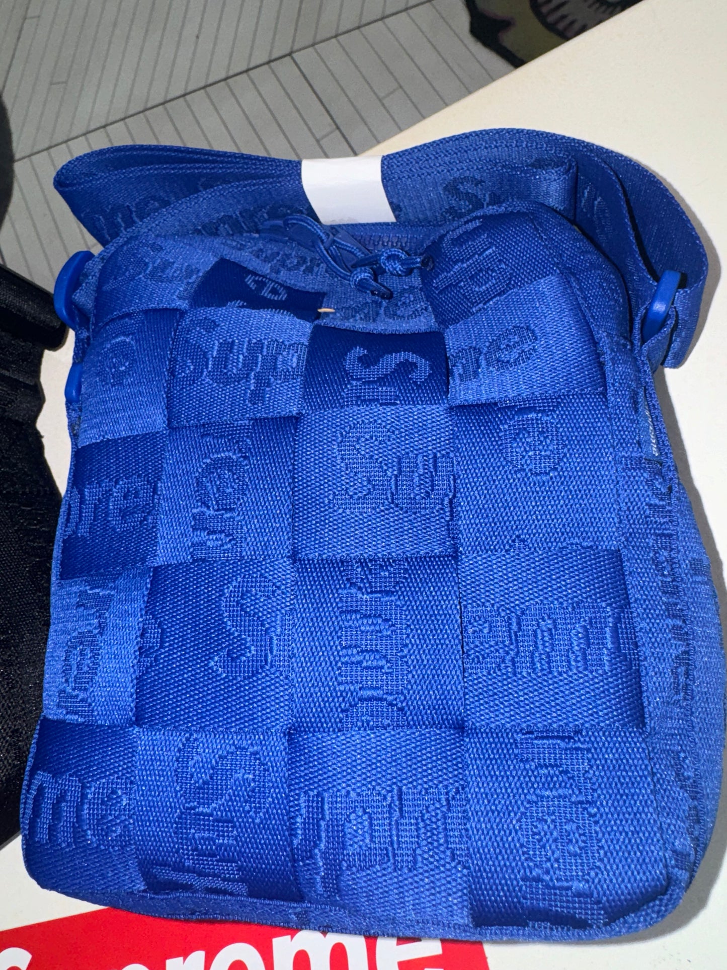 Supreme Woven Shoulder Bag (SS24) Blue