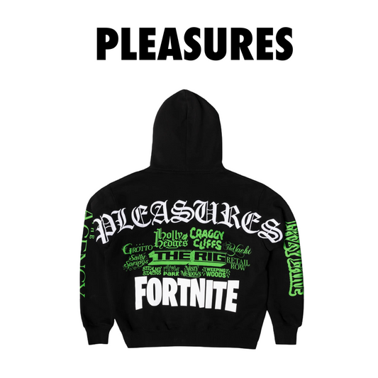 Pleasures Fortnite Hoodie black