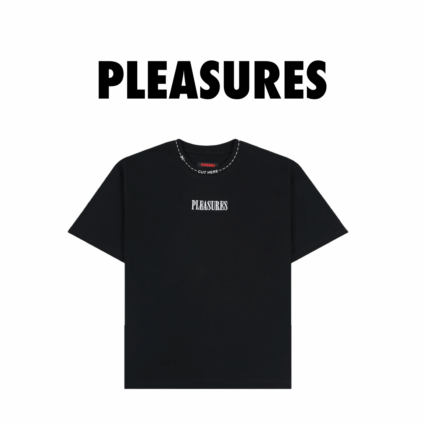 Pleasures Cut Here Tee Black