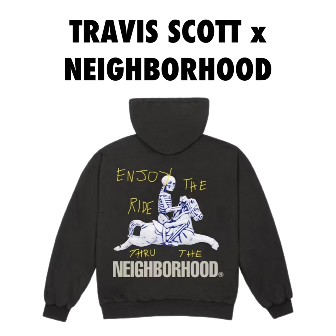 Travis Scott Cactus Jack x Neighborhood Carousel zip up Hoodie