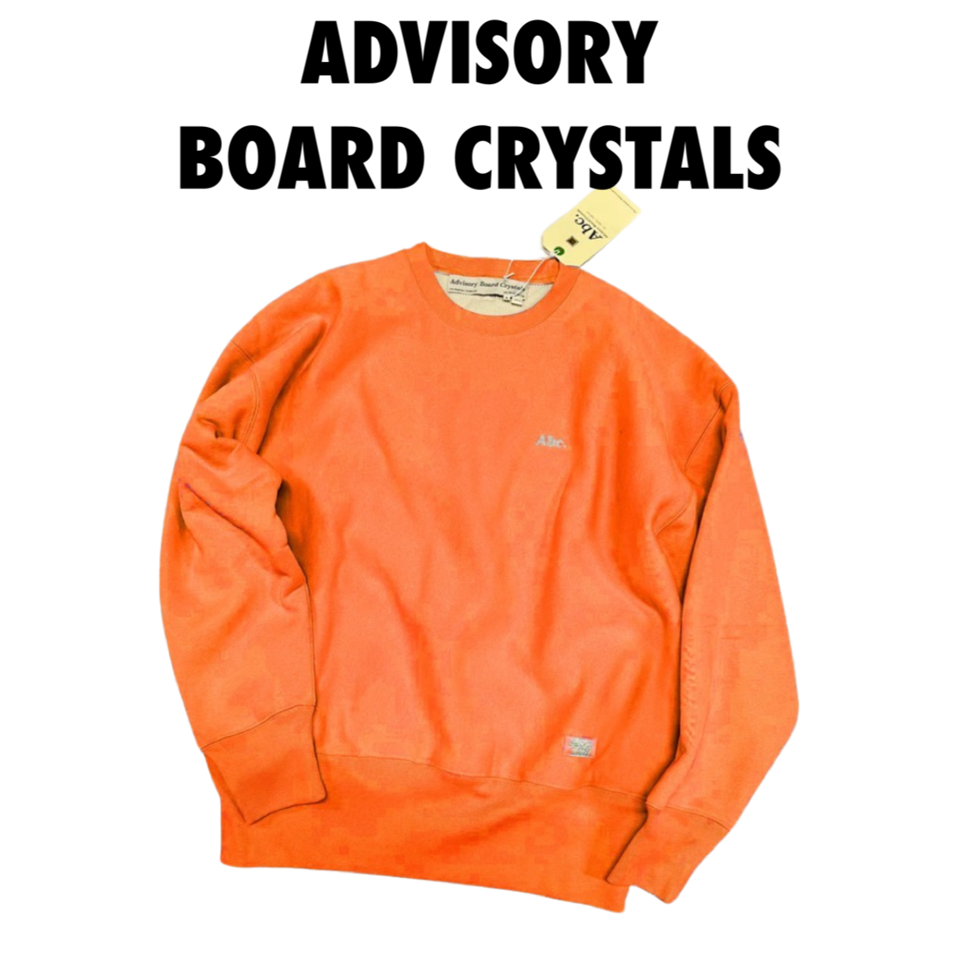 Advisory bord crystals Fleece Crewneck with Waffle Thermal Orang