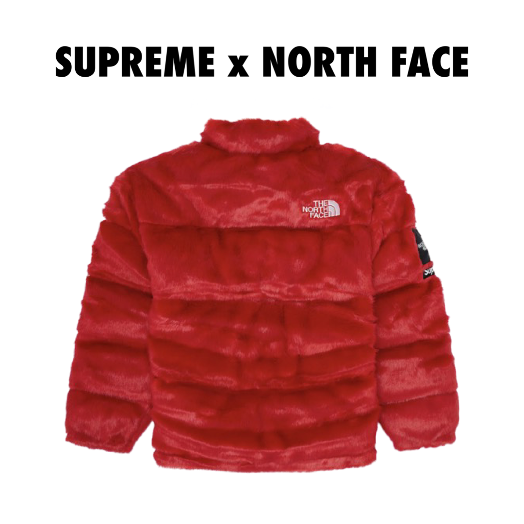 Supreme The North Face Faux Fur Nuptse Jacket
Red