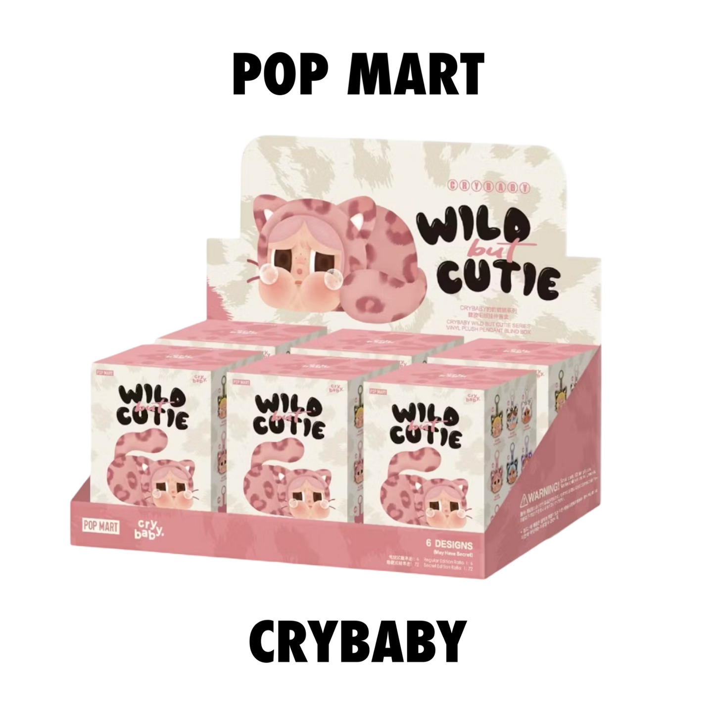 Pop Mart CRYBABY Wild but Cutie Series Vinyl Plush Pendant