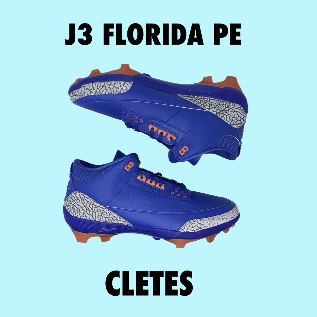 Jordan 3 Florida PE football Cletes